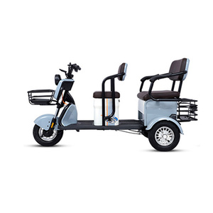 Tricycle électrique pour adultes, 2 places, carrosserie ouverte, couleur rouge, usage passagers, type de conduite électrique - Product Image 2