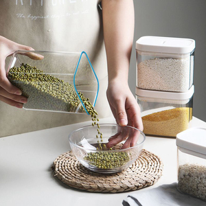 Kín thực phẩm lưu trữ <span class=keywords><strong>container</strong></span> nhựa ngũ cốc hộp lưu trữ hộ gia đình nhà bếp hạt gia vị lưu trữ Jar - Product Image 4