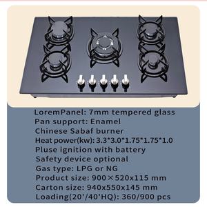 Table de cuisson à gaz encastrable 5 feux tendance du fabricant, prix de gros pour la cuisson en extérieur, alimentation au GPL pour VR - Product Image 3