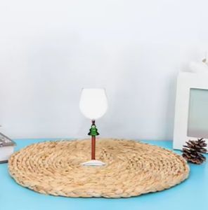 Großhandel benutzer definierte Weihnachts baumform kalte Tasse trinken Kaffee Weihnachten Weingläser - Product Image 4