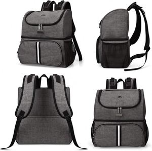 Muestra gratuita: Bolsa de viaje para perros Mobile Dog Gear Week Away (15"x7"x14", Negra) - Incluye 2 recipientes para almacenar comida para mascotas - Product Image 2