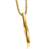 Collier géométrique torsadé en alliage, style simple et tendance, accessoires punk