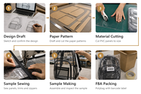 Sac à dos en PVC transparent personnalisé avec logo, vente en gros d'usine BSCI, pour femmes, hommes, école, travail, voyage, usage quotidien