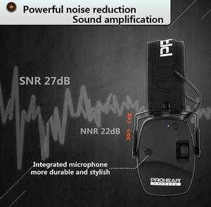 Orejeras de Tiro Recargables con Bluetooth, Plegables, con Reducción de Ruido y Almacenamiento Portátil <span class=keywords><strong>para</strong></span> Campos de Tiro - Product Image 2