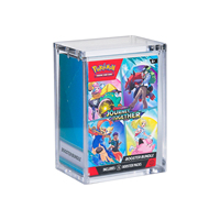 Étui de présentation moderne en acrylique PTCG écologique et résistant aux UV avec couvercle magnétique pour boosters Pokémon ETB et UPC
