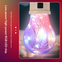 Ampoule Solaire d'Urgence pour Camping, Lampe Globe Extérieure Rechargeable, Ambiance Rétro, Portable, Filament de Tungstène LED, Tente, IP65, Type-C