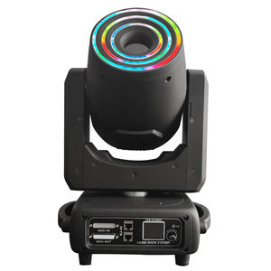 Nouveau Laser à tête mobile polychrome RVB 10W + LED cercle d'<span class=keywords><strong>anneau</strong></span> 3D a mené la lumière Laser pour Dj Disco - Product Image 2