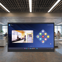 Layar PC Android resolusi 1920x1080, baru dengan papan interaktif layar sentuh, perangkat lunak istri, untuk penggunaan mengajar