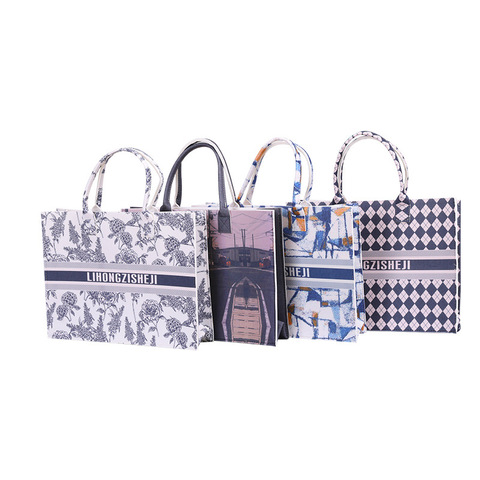 New Arrivals Hot Selling Handbag Large Capacity Tote Bag Custom Shopping Bag 40/30/12 Felt Organizer Multipurpose Storage Bags
