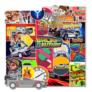 50 pz Film torna al futuro adesivo adesivo per pellicola giocattoli bagagli Skateboard per Laptop moto adesivi personalizzati - Product Image 5