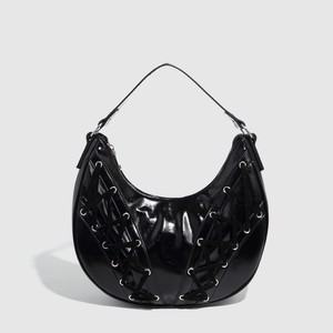 Sac à main d'été haut de gamme pour femme, tendance transfrontalière, texture croissant, fermeture éclair, rivets, sac à bandoulière sous le bras pour femme Tanjing - Product Image 1