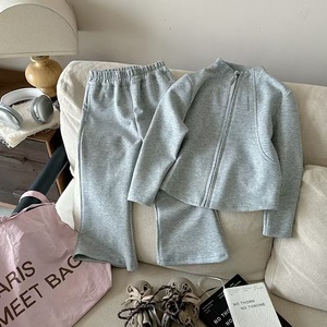 Vêtements <span class=keywords><strong>de</strong></span> <span class=keywords><strong>sport</strong></span> pour enfants filles automne vêtements pull ensemble à la mode filles bébé style coréen fermeture éclair manteau court Cool - Product Image 4