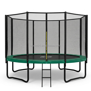 <span class=keywords><strong>Trampoline</strong></span> extérieur ZOSHINE 12FT avec poteau droit, cadre thermolaqué, homologué ASTM, pour enfants, avec échelle - Product Image 4