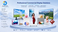 Écran OLED Transparent Ultra-Mince sur Pied pour Salle d'Exposition d'Entreprise, Boîtier d'Affichage Commercial pour Visualisation de Données