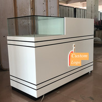 Vente directe d'usine de magasin de téléphonie mobile Vitrine en verre Cabinet Design Centre commercial Compteur de téléphone portable pour la décoration de magasin