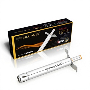 Pistolet de cuisson à flamme fixe au gaz en acier au carbone transparent durable pour barbecue et cuisine, avec allumeur de tuyau, à jet direct SKUAS - Product Image 2