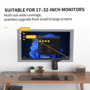 <span class=keywords><strong>Support</strong></span> mural pour écran unique KHCOOHOO en acier allié avec bras <span class=keywords><strong>articulé</strong></span> à ressort à gaz, compatible avec les écrans de 13 à 32 pouces, VESA 75/100/200, charge de 9 kg, rotation à 360 degrés - Product Image 3