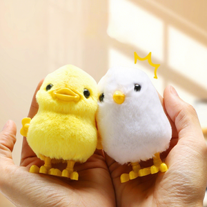 Suministros para fiestas infantiles: Modelo de pollo saltarín en espiral, pollo amarillo pequeño y patito con cadena, artículos de lanzamiento para bebés - Product Image 4