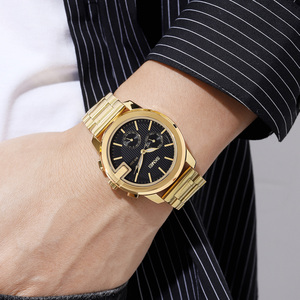 Orologio al quarzo di lusso da uomo SKMEI 1962, cinturino in acciaio inossidabile alla moda, timer 12/24 ore, resistente all'acqua 3BAR, stile business - Product Image 6