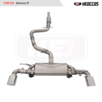 Sistema de Escape Deportivo con Válvula Electrónica para Volkswagen Scirocco R 2.0T 2008-2017, Material de Acero Inoxidable Catback