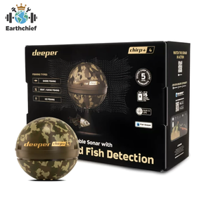 เครื่องหาปลาแบบพกพา New <span class=keywords><strong>Deeper</strong></span> Chirp+ 3.0/4.0 พร้อมแผนที่ 3 มิติ ระยะ 120 เมตร GPS ระบบตรวจจับปลาอัจฉริยะ กันน้ำ สำหรับตกปลาคาร์พ - Product Image 1