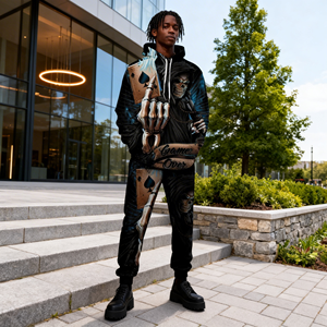 Felpe con Cappuccio Oversize in Tinta Unita all'Ingrosso, Personalizzabili con Logo, Stampa 3D Sublimata, <span class=keywords><strong>Anime</strong></span> e Cartoni Animati per Uomo e Donna - Product Image 2