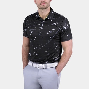 Chemise de golf pour hommes à manches courtes, respirante, à séchage rapide, avec logo OEM personnalisé, impression personnalisée, anti-odeur, 2025 - Product Image 2