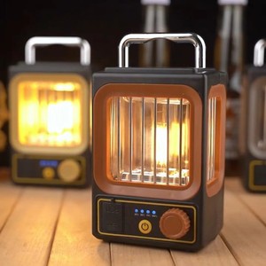 Camping <b>Lantern</b> <b>Solar</b> <b>Powered</b> ABS Material Warm White Light Rechargeable Outdoor Use - Product Image 2