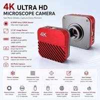 4K 60fps USB 3.0 Yüksek Hızlı İletim Ölçümüyle Uyumlu Endüstriyel Mikroskop Kamerası