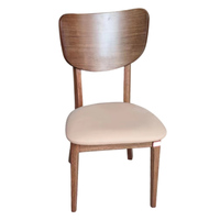 Chaise de salle à manger moderne en bois de caoutchouc pour la maison et l'hôtel et le restaurant