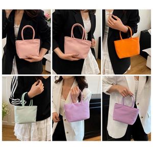 Sac fourre-tout en nylon réutilisable personnalisé avec logo, petit sac à main à poignée supérieure, sac à bandoulière, sac de navetteur, pour le travail, les voyages et le shopping - Product Image 4