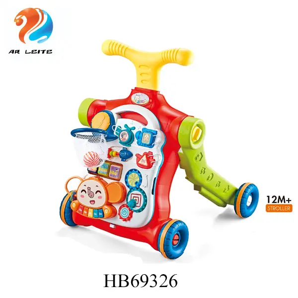 Multi Modes Adjustable Children Scooter Toy Safety Ride-On Cars Early Educational Learning Table High Quality Push Baby Walkers