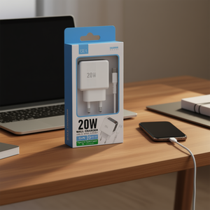 Cargador Completo C-C PD20W, Cargador de Pared GaN de 20W, Cable USB-C a USB-C Incluido - Product Image 3
