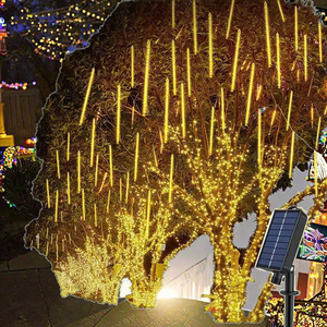 Cross-biên giới mới năng lượng mặt trời <span class=keywords><strong>C9</strong></span> dâu dẫn ánh sáng chuỗi 1-to-12 không thấm nước IP65 100LED cho ngoài trời giáng sinh sân vườn - Product Image 4