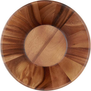 Cuenco de madera grande enorme Acacia <span class=keywords><strong>Bambara</strong></span> ensalada de madera mezclar frutas tazones redondos de estilo - Product Image 3