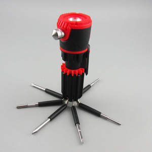 Herramienta de Emergencia Multifuncional para Vehículos con Juego de Destornilladores, Martillo de Emergencia, Linterna, Cortador de Cinturón de Seguridad para Coche, Regalo de Seguro - Product Image 2