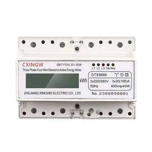 Rail DIN triphasé RS485 communication modbus kwh mètre Smart Phone App Control WiFi compteur d'énergie compteur d'énergie prépayé