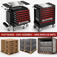 Chariot à outils métallique à 7 tiroirs en gros, vente en gros directe d'usine chinoise avec service de personnalisation du logo et de la couleur pour le marché d'exportation
