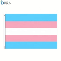 Drapeau LGBT imprimé en polyester 100% 3x5 pieds, drapeau de la fierté lesbienne