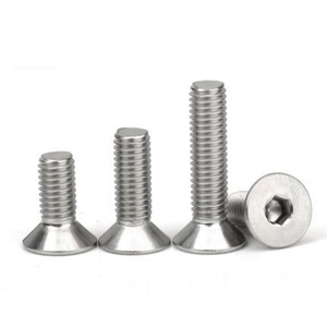 ANSI/GB/DIN/ISO Certified SS304 SS316 M24*3*<strong>60mm</strong> Hex Socket Counteersunk Head <strong>Screws</strong> for Construction and Industry - Product Image 1