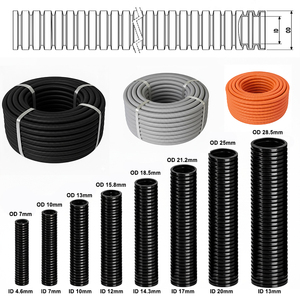 Gaine électrique flexible en plastique de haute qualité, résistante aux flammes, tube flexible fendu noir, conduit flexible non métallique pour câbles - Product Image 6