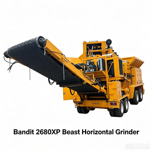 <span class=keywords><strong>Broyeur</strong></span> à bois horizontal 300-400 YPH 2680XP 755HP Cat C18 monté sur chenilles pour le traitement continu des déchets industriels - Product Image 4