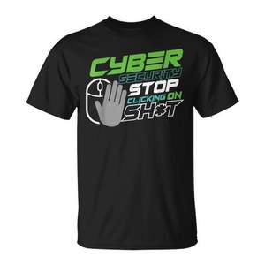 Camiseta para Especialistas en Seguridad Cibernética: Detenga de Hacer Clic en Enlaces - Producto Promocional - Product Image 1