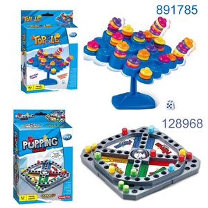 Juguete interactivo familiar personalizado para demoler, damas de pared de empuje, juego de equilibrio, conectar cuatro ajedrez 4 en 1, juego de mesa múltiple - Product Image 3