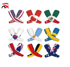 Guantes <span class=keywords><strong>de</strong></span> protección solar para deportes al aire libre con bandera personalizada, Mangas <span class=keywords><strong>de</strong></span> seda helada, fútbol italiano y argentino - Product Image 1