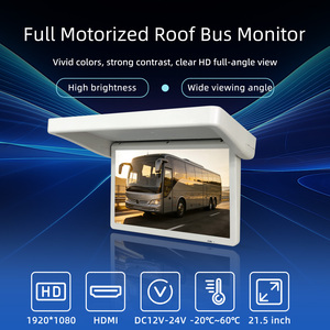 จอติดหลังคารถยนต์ขนาด 22 นิ้ว ราคาถูก ขายดี พับเก็บได้ จอทีวีแบบพับลง จอโฆษณาแบบครึ่งวงกลม สำหรับรถบัสและรถไฟ - Product Image 2