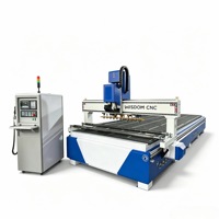 Routeur CNC ATC à commande Syntec haute vitesse avec moteur et boîte de vitesses pour la fabrication de panneaux composites en aluminium