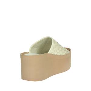 Sandales compensées pour femme Alberto Guardiani en cuir beige à plateforme - Product Image 3