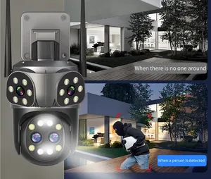 Thông Minh Nhà Máy Ảnh Với 4 Ống Kính 180 Độ Xem 10X Zoom Quang Học Đầy Màu Sắc Tầm Nhìn Ban Đêm Bluetooth Nhanh Chóng Cặp Wifi CCTV Máy Ảnh - Product Image 4