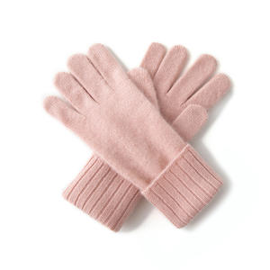 Gants et <span class=keywords><strong>Mitaines</strong></span> Thermiques en Tricot Jacquard en Laine/<span class=keywords><strong>Cachemire</strong></span> Couleur Unie Hiver 2025 Mode Pas Cher Mignon Femme - Product Image 6